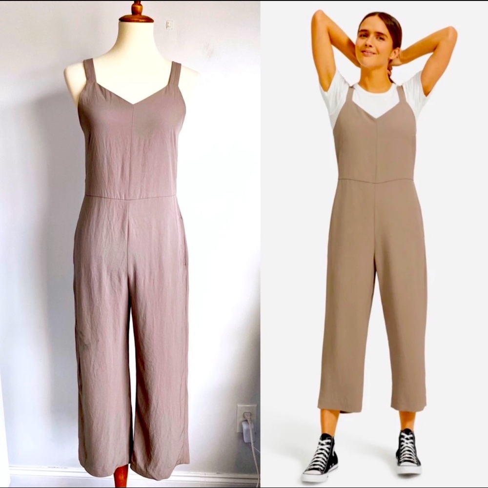 EVERLANE Japanese GoWeave Slip Jumpsuit .